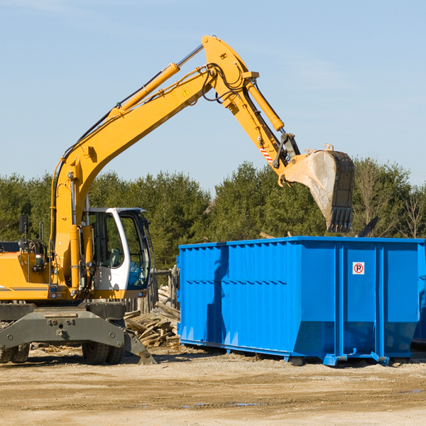 what happens if the residential dumpster is damaged or stolen during rental in Bethany